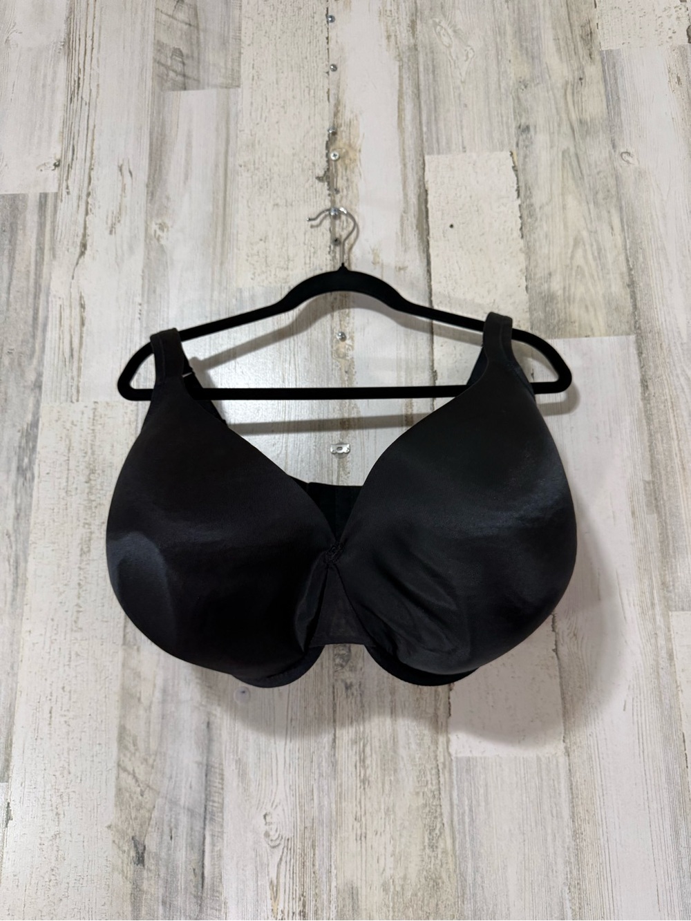 Cacique Black Smooth Lightly Lined Full-Coverage Support Bra Size 40J